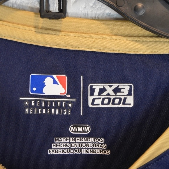 Milwaukee Brewers Baseball TX3 Cool Crew Neck Performance T-Shirt, Medium - Picture 3 of 10